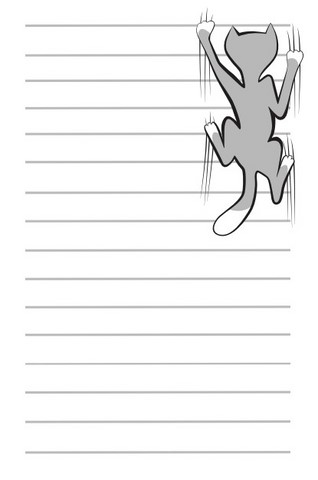 carnet de notes lignés chat