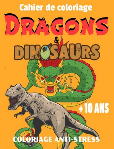 coloriage dragons et dinosaures