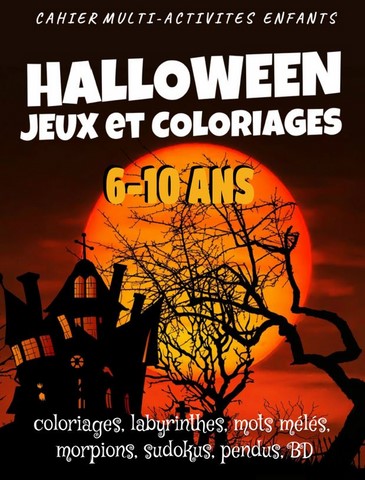 cahier jeux et coloriages halloween