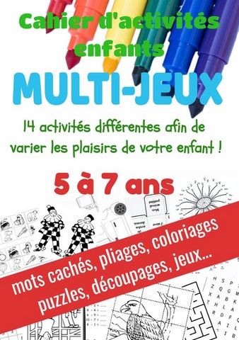 cahier de jeux enfants