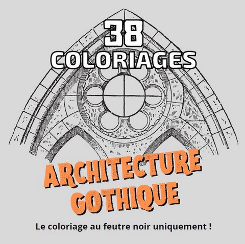 coloriage architecture gothique