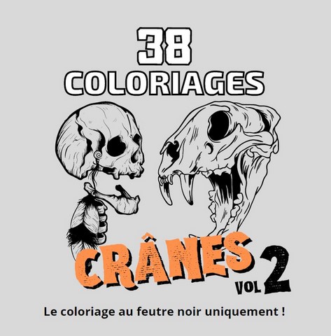 coloriage adulte crâne